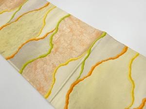 アンティーク　霞模様織り出し袋帯(材料)(サービス品)
